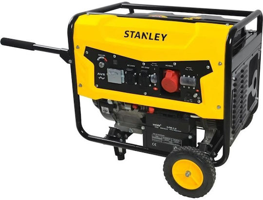 Stanley Generators Benzin mit Kickstart, Rädern und maximaler Leistung 9.5kVA