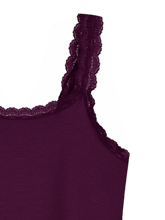 Sleeveless Cotton Purple Women's Tank Top Sleeveless Cotton Purple Women's Tank Top