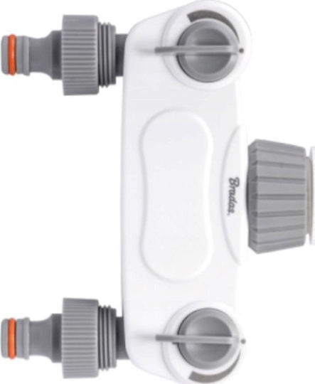 Distribuitor Solid Alb cu 2 Căi 1" 3/4" Robineți de Apă