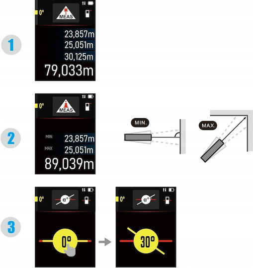 Mileseey Laser Distance Meter D9 Pro with Measuring Range 0.2m-100m
