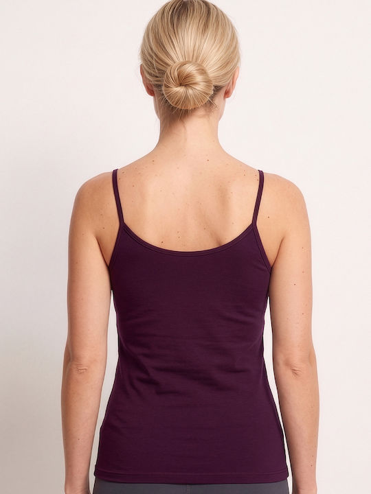Sleeveless Purple Women's Undershirt