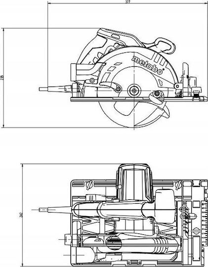 Metabo 690903000 Fierăstrău Circular 1200W Cu Setare Viteză