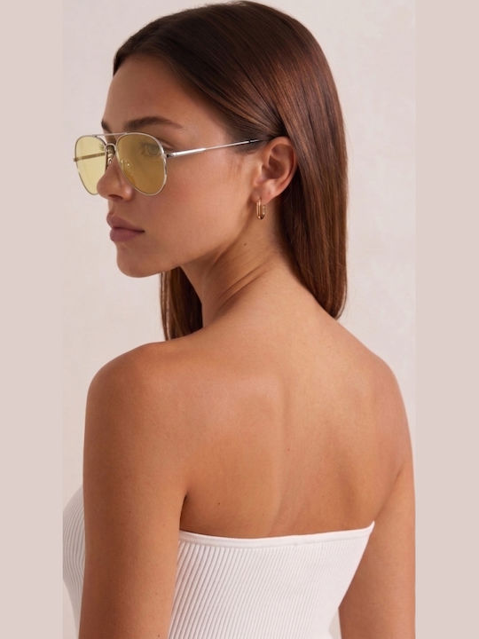 Luigi Men's Sunglasses With Yellow Metallic Frame And Yellow Lens 4878423