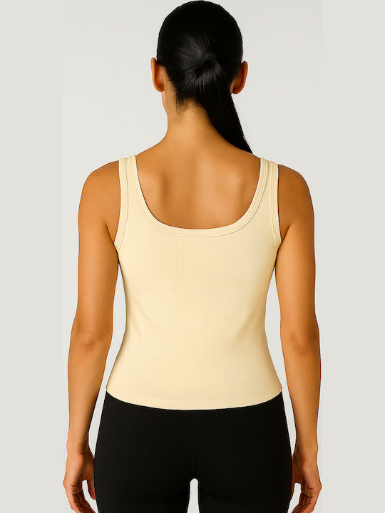 Sleeveless Beige Women's Undershirt