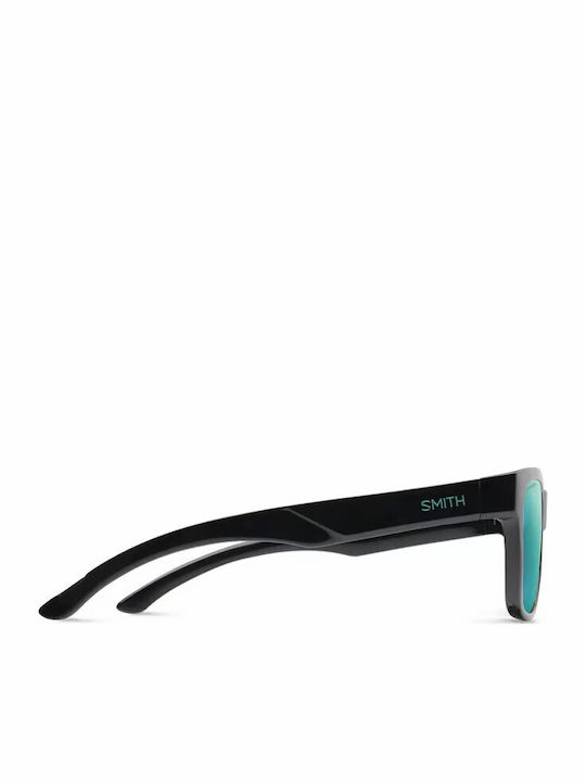 Smith Unisex Sunglasses with Black Frame and Black Polarized Lens