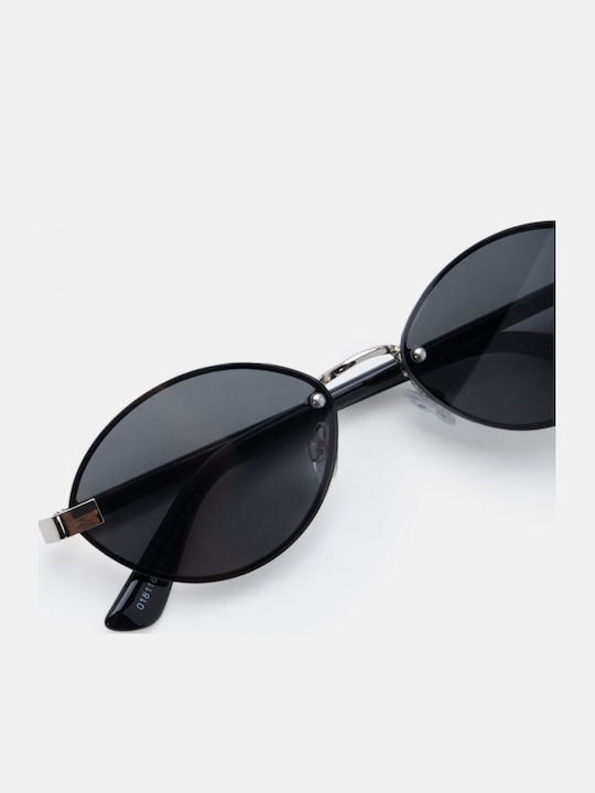 Luigi Black Sunglasses With Metallic Frame Luigi Black Sunglasses With Metallic Frame