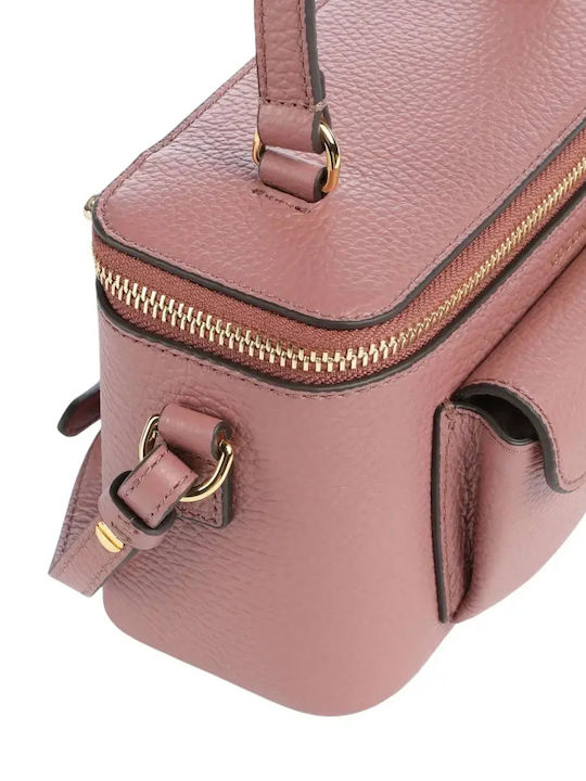 Leather Women's Shoulder Bag Pink