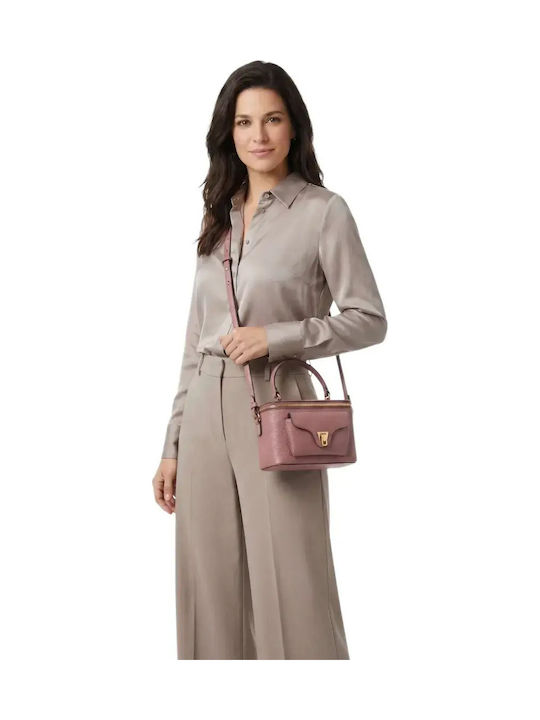 Leather Women's Shoulder Bag Pink