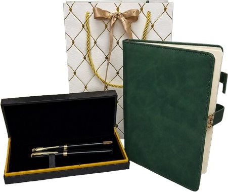 Velve Set de birou cu notepad și stilou 3 bucăți