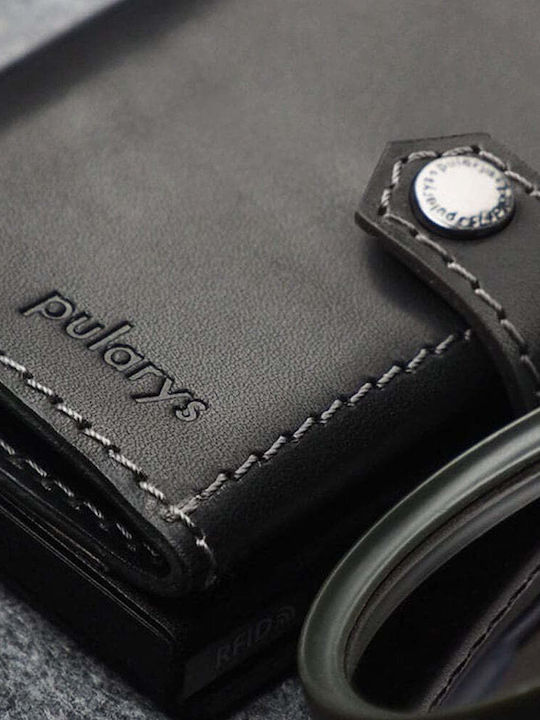 Hiker Leder Herrenbrieftasche mit RFID Schwarz