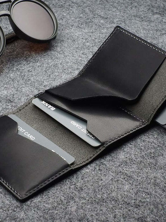 Hiker Leder Herrenbrieftasche mit RFID Schwarz