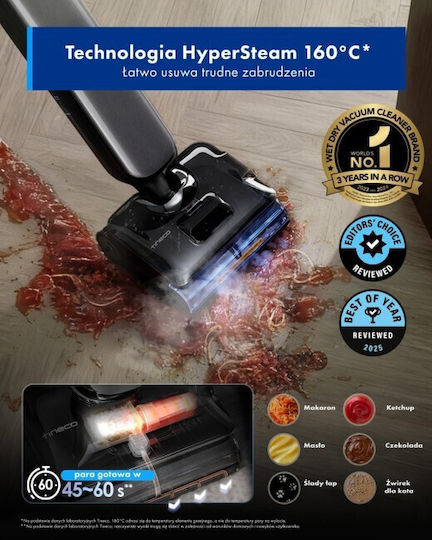 Tineco Floor One S9 Artist Steam Pro Rechargeable Stick Vacuum 25.2V Grey