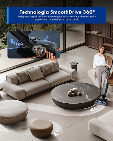 Tineco Floor One S9 Artist Steam Pro Rechargeable Stick Vacuum 25.2V Grey