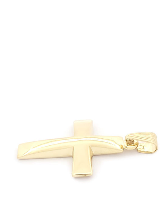 Gold Cross 14K Double Sided