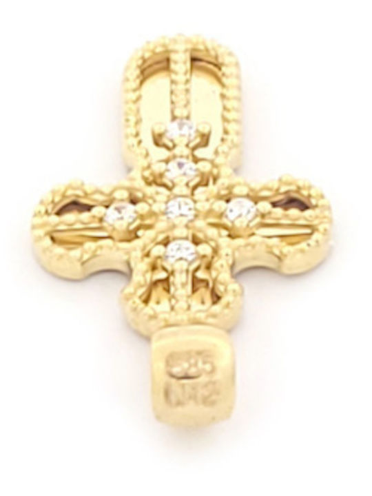 Al'Oro Women's Gold Cross 14K with Chain