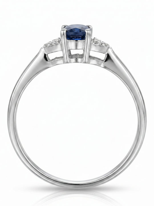 Kiriakos Gofas Damenring Weißgold 18K