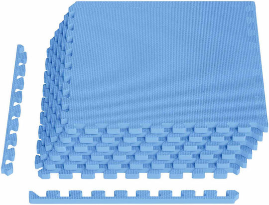 vidaXL Gym Puzzle Mats Blue 60x60x2cm 6 Pieces