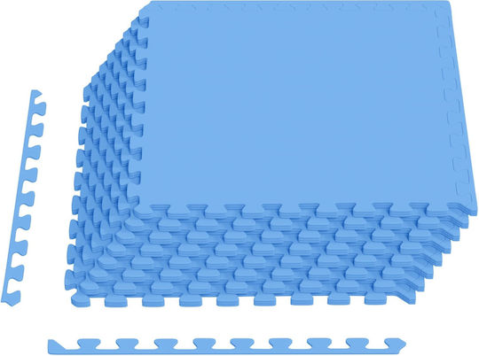 vidaXL Спортни Пъзел Подове Сини 60x60cm 24бр