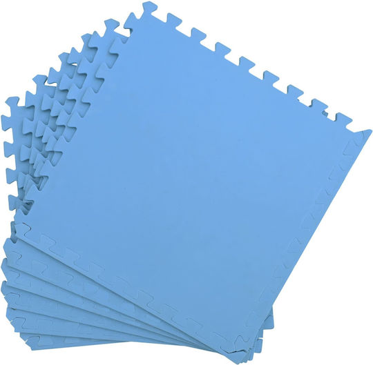 vidaXL Спортни Пъзел Подове Сини 60x60cm 24бр