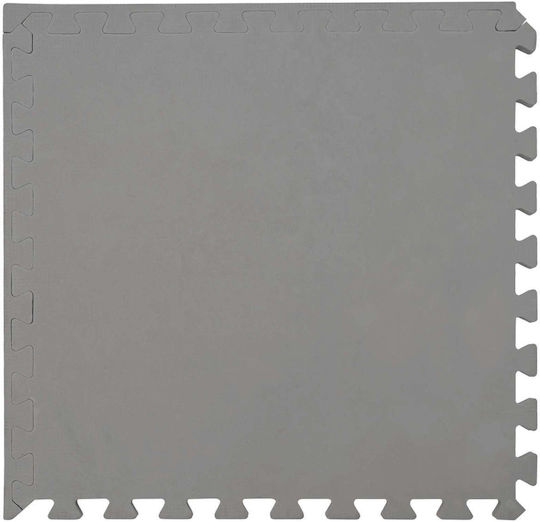 vidaXL Δάπεδα Παζλ Γυμναστηρίου Γκρι 60x60cm 12τμχ