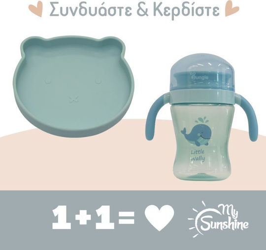 Bo Jungle Toddler Silicone Cup Light Blue for 6m+