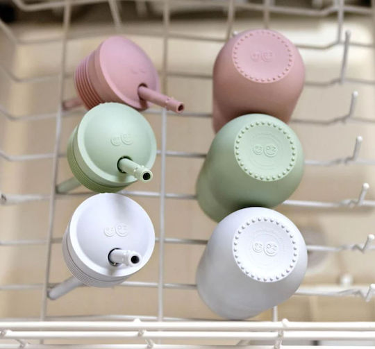 Ezpz Silicone Feeding Set with Anti-Slip Base Pink 2 Pieces