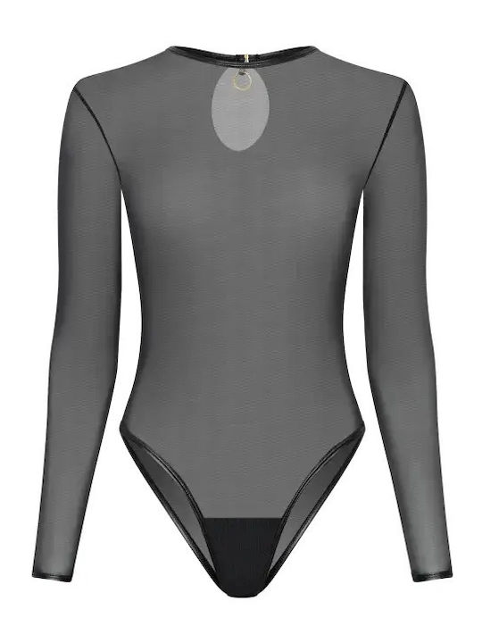Lingering Vollkörper Bodysuit Mit Transparenz L Xl