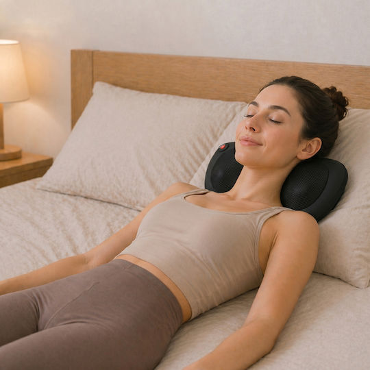 HomCom Shiatsu Massage Pillow for Neck & Back with Infrared Heat Black