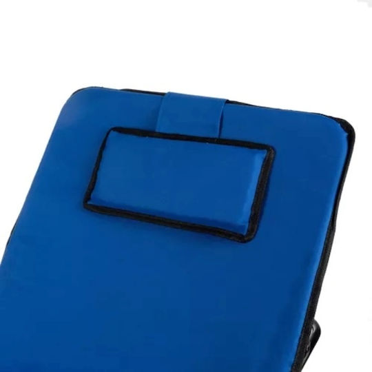 Strandmatte Verstellbare Unterstützung 50x50cm Blau