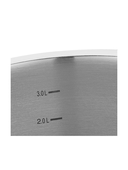 Korkmaz Proline Stainless Steel Shallow Pot 5lt / 24cm