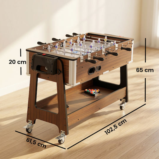 Sportnow Επιδαπέδιο Air Hockey Πολλαπλών Παιχνιδιών Ξύλινο
