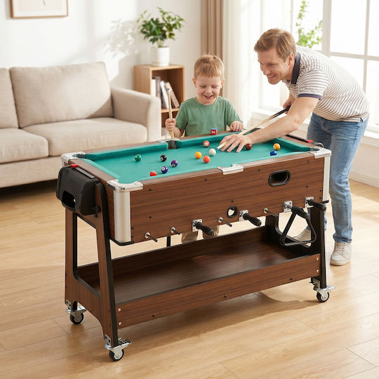 Sportnow Επιδαπέδιο Air Hockey Πολλαπλών Παιχνιδιών Ξύλινο