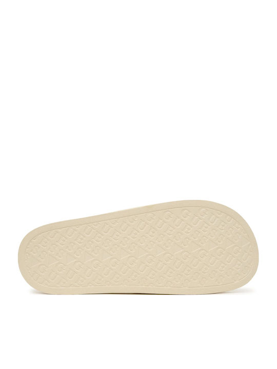 Damen-Flip-Flops - Hausschuhe in Beige Farbe