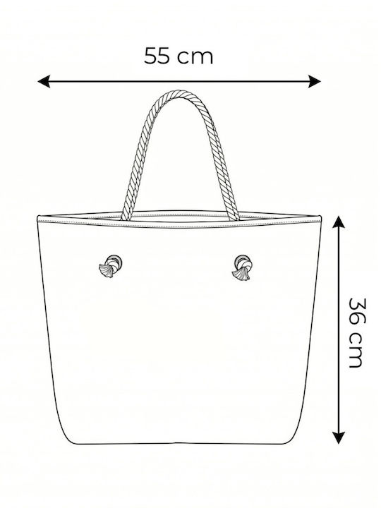 Stoff Strandtasche Mehrfarbige