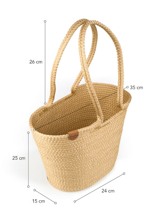 Mehrfarbige Korbweide Strandtasche