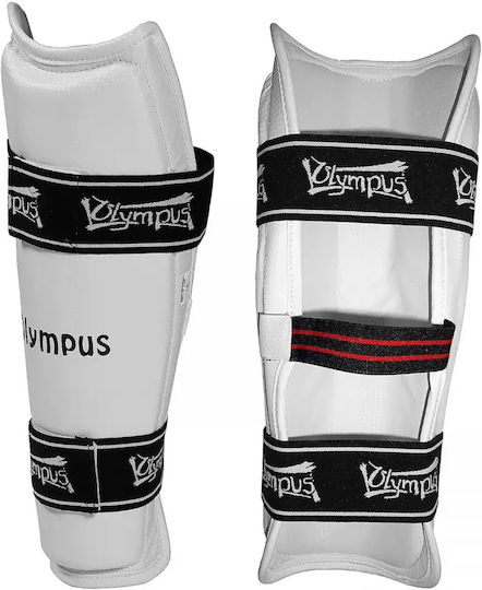 Olympus Sport Reflect Pu Protecții pentru tibie pentru adulți albe