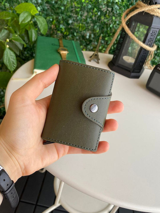 Leder Herrenbrieftasche Reise Grün