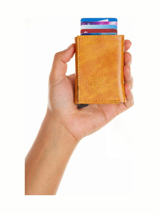 Мъжки Портфейл с RFID Жълт