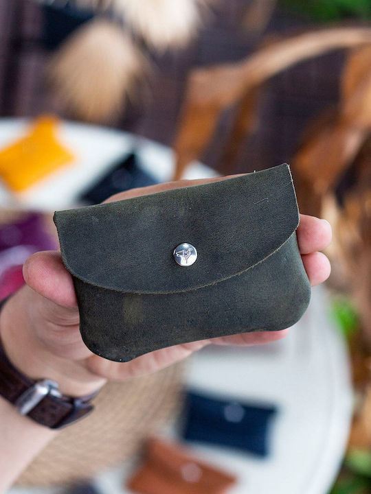 Leder Herrenbrieftasche Karten Grün