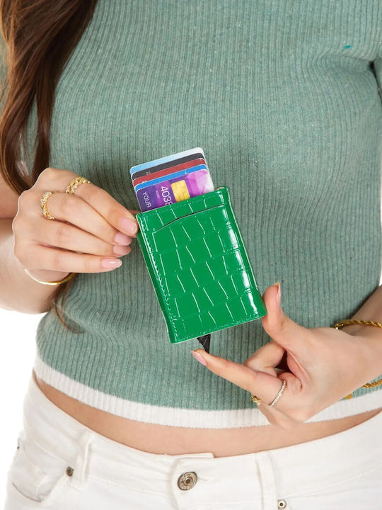 Мъжки Портфейл с RFID Зелен