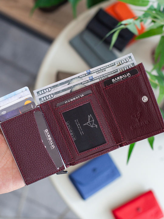 Δερμάτινο Ανδρικό Πορτοφόλι με RFID Μπορντό