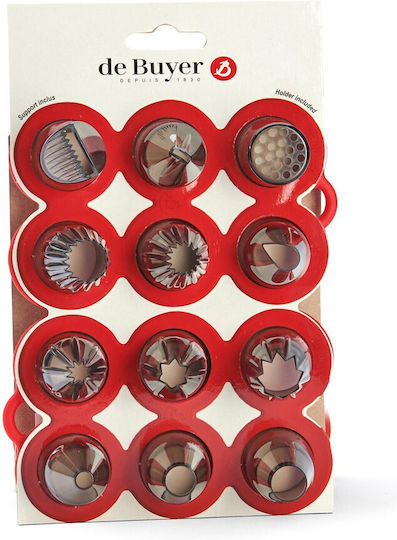 De Buyer Mix 12 Pastry Nozzles Tritan Brand Nozzle for Pastry Bags 12 Pieces 3011244150045