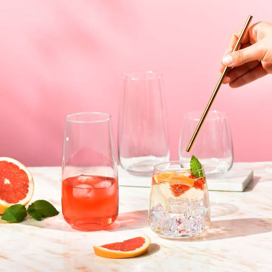 Krosno Modern Set of Water / Cocktail Glasses Glass 470ml 6 Pieces