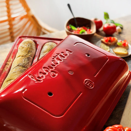 Emile Henry Bakeware Tin For Bread Ceramic 39.5x23.5x11cm