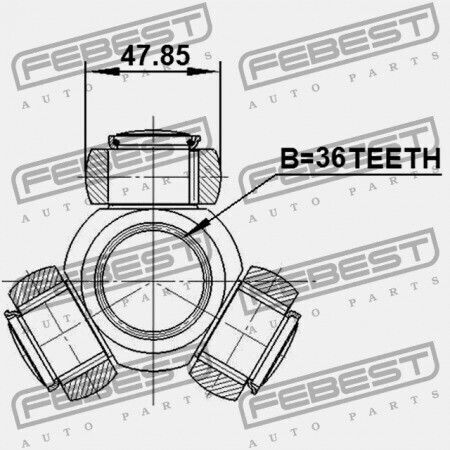 Tripolar Nissan Murano Z50 2002.09-2007.10 Ca 39771-cc40a