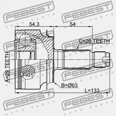 Външен Връзка Honda Civic Fk2 2009-2013 Gn 44014-tv1-g10