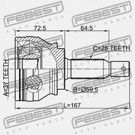 Mitsubishi Outlander Cw0 Conector Exterior 2006.11-2012.06 Eur/mmc-prod 3815a140