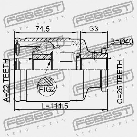 Subaru Impreza G10 Εσωτερικός Σύνδεσμος 1992.05-2002.03 El 28092-ac020