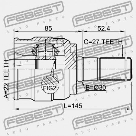 Febest Hyundai Accent 11 2011-2014 Innenverbindung Hma 49500-a6400
