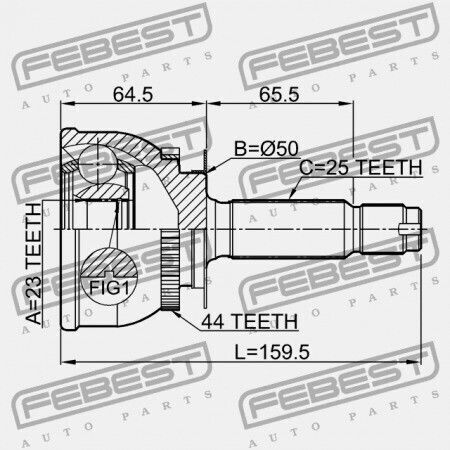 Hyundai Elantra Lantra 00 2000 Cis Εξωτερικός Σύνδεσμος 49500-17100